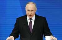 Ông Vladimir Putin được dự báo sẽ tiếp tục thắng cử trong cuộc bầu cử Tổng thống Nga. (Ảnh: AFP/TTXVN)