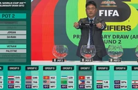 Lá phiếu bốc thăm của đội tuyển Việt Nam. (Ảnh: AFC)