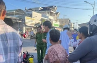 Hiện trường vụ tai nạn.