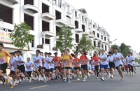 Các vận động viên thi đấu tại giải.