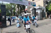 Hoạt động đạp xe hưởng ứng Ngày Thế giới không thuốc lá và Tuần lễ Quốc gia không thuốc lá.