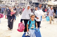 Người dân Gaza buộc phải di dời do xung đột. (Ảnh REUTERS)