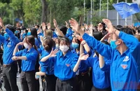 Đoàn viên, thanh niên sôi nổi tham gia các phong trào hành động cách mạng.