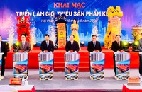 Triển lãm giới thiệu các sản phẩm kết nối đã mở đầu cho Diễn đàn kết nối doanh nghiệp hỗ trợ và doanh nghiệp FDI Hải Phòng năm 2023.