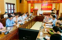 Ủy ban nhân dân huyện Thủy Nguyên (Hải Phòng) triển khai phương án cưỡng chế thu hồi đất, giải phóng mặt bằng tại hai dự án lớn trên địa bàn huyện.