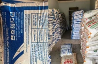 Số phân bón giả do Công ty Nông nghiệp Sài Gòn Xanh sản xuất bị Công an Đắk Nông thu giữ.