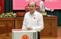 Đồng chí Phạm Ngọc Nghị, Chủ tịch Ủy ban nhân dân tỉnh Đắk Lắk trong một cuộc họp của Hội đồng nhân dân tỉnh Đắk Lắk.