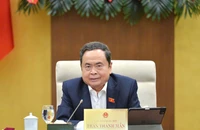 Chủ tịch Quốc hội Trần Thanh Mẫn phát biểu tại phiên họp. (Ảnh Duy Linh)