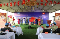 Lễ kỷ niệm diễn ra trong không khí trang trọng, để lại nhiều ấn tượng sâu sắc đối với các đại biểu quốc tế và lực lượng gìn giữ hòa bình Việt Nam đang thực hiện nhiệm vụ tại Abyei. (Ảnh: LÊ THUẦN)