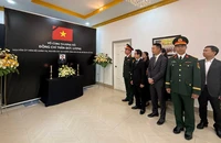 Lễ viếng nguyên Chủ tịch nước Trần Đức Lương được tổ chức trọng thể tại trụ sở Đại sứ quán Việt Nam tại Brunei Darussalam.