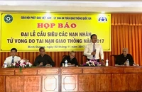 Buổi họp báo thông tin về Đại lễ cầu siêu nạn nhân tử vong do TNGT năm 2017.