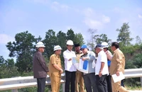 Tổng thống Jokowi và nhóm đặc trách khảo sát khu vực ở tỉnh Kalimantan (Ảnh: JP)