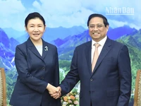 Thủ tướng Phạm Minh Chính đón Bộ trưởng Tư pháp Trung Quốc Hạ Vinh.