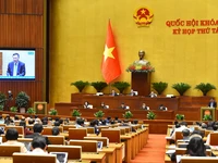 Tổng Thanh tra Chính phủ Đoàn Hồng Phong trình bày Báo cáo về công tác phòng chống tham nhũng năm 2024 vào sáng 26/11. (Ảnh: THỦY NGUYÊN)