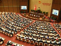 Toàn cảnh hội trường Kỳ họp thứ chín, Quốc hội khóa XV. Ảnh | DUY LINH