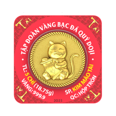 Vàng ép vỉ 999,9 Âu vàng Phúc Long