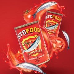 Cá nục/cá mòi sốt cà đóng hộp KTCFOOD