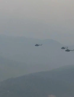 [Ảnh] Cận cảnh Không quân Việt Nam bay hợp luyện đội hình tại Điện Biên