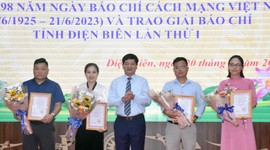 44 tác phẩm xuất sắc được trao giải báo chí tỉnh Điện Biên lần thứ nhất