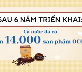 [Infographic] 6 năm triển khai, cả nước có hơn 14.000 sản phẩm OCOP