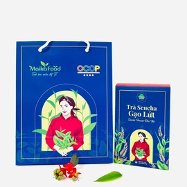 Trà Sencha gạo lứt