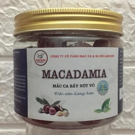 Macca sấy nứt vỏ lọ 