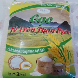 Gạo tẻ tròn Than Uyên