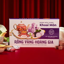 Bánh đậu xanh hương vị khoai môn Rồng Vàng Hoàng Gia