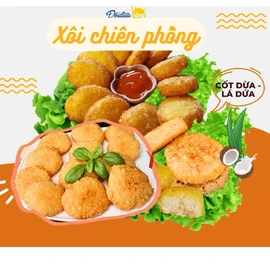 Xôi chiên phồng cốt dừa