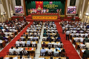 Toàn cảnh Đại hội đại biểu Đảng bộ tỉnh An Giang lần thứ 11, nhiệm kỳ 2020-2025.