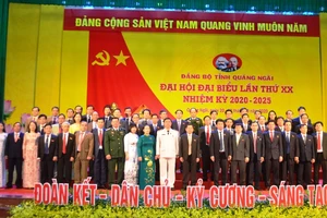 Ban Chấp hành Đảng bộ tỉnh Quảng Ngãi khóa 20.