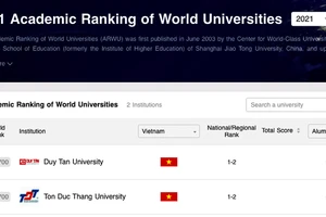 Hai trường đại học Việt Nam vào bảng xếp hạng ARWU 2021