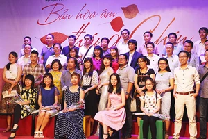 Một số gương mặt tham dự Hội nghị viết văn trẻ lần thứ 9 diễn ra tại Hà Nội năm 2016.