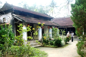 Ngôi nhà rường cổ của bà Lê Thị Túy ở số 2/3 Phú Mộng (Kim Long, thành phố Huế). 