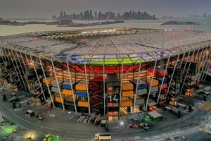 Sân vận động 974 được xây dựng từ 974 container và dễ dàng được tháo rời sau khi World Cup 2022 kết thúc.