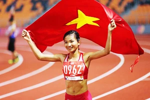 Vận động viên điền kinh Nguyễn Thị Oanh hy vọng sẽ vượt số huy chương của kỳ đại hội trước. Ảnh: TUẤN MARK