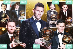 Với 7 Quả bóng vàng, Messi đã cân bằng thành tích sự nghiệp với huyền thoại Pele.