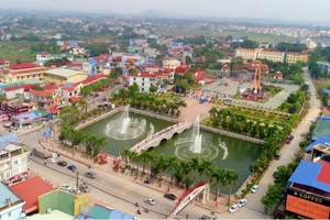 Một góc thành phố Phổ Yên hôm nay.