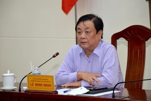 Bộ trưởng Nông nghiệp và Phát triển nông thôn Lê Minh Hoan phát biểu tại Hội nghị.