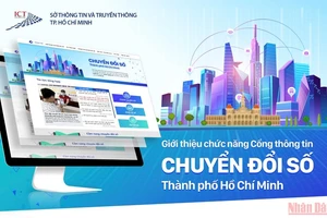Giới thiệu Cổng thông tin chuyển đổi số Thành phố Hồ Chí Minh. (Ảnh chụp màn hình)