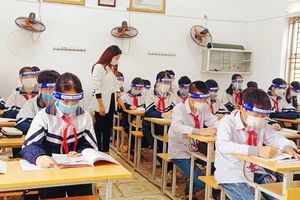 Giờ học tại Trường trung học cơ sở Tử Đà, huyện Phù Ninh.