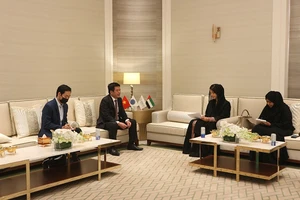 Bộ trưởng Công thương Nguyễn Hồng Diên làm việc với bà Reem Bint Ebrahim Al Hashimy, Quốc vụ khanh Bộ Ngoại giao và Hợp tác quốc tế UAE.