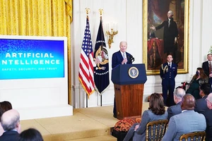 Tổng thống Mỹ Joe Biden công bố sắc lệnh mới về quản lý AI. Ảnh: GETTY IMAGES