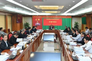 Đồng chí Trần Cẩm Tú chủ trì Kỳ họp thứ 33 Ủy ban Kiểm tra Trung ương. (Ảnh: Đăng Khoa)