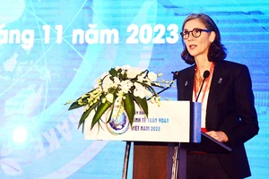 Trưởng đại diện thường trú UNDP phát biểu tại sự kiện.
