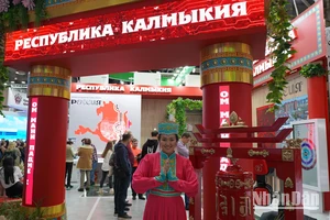 Khu vực trưng bày của Cộng hòa Kalmykia thuộc Liên bang Nga.
