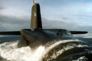 Tàu ngầm HMS Vanguard của Anh. (Ảnh: AFP)
