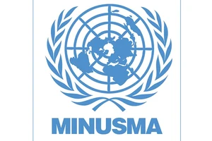 Biểu tượng của Phái bộ gìn giữ hòa bình của Liên hợp quốc tại Mali (MINUSMA). (Ảnh: twitter.com)