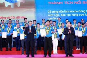 Lễ trao giải thưởng Nguyễn Đức Cảnh năm 2023 do Tổng Liên đoàn Lao động Việt Nam tổ chức.