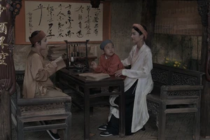 Cảnh trong bộ phim Hồng Hà nữ sĩ - một trong ba dự án điện ảnh sử dụng kinh phí do Nhà nước đặt hàng, trong hai năm 2022-2023. Ảnh: HongNgat film